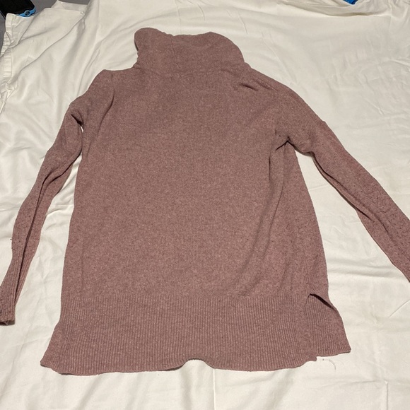 Pink high neck womens medium sweater slightly worn - Picture 2 of 2